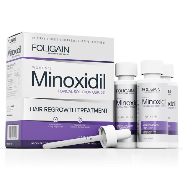Foligain - Minoxidil 2% Hair Regrowth Treatment For Women 3 Month Supply