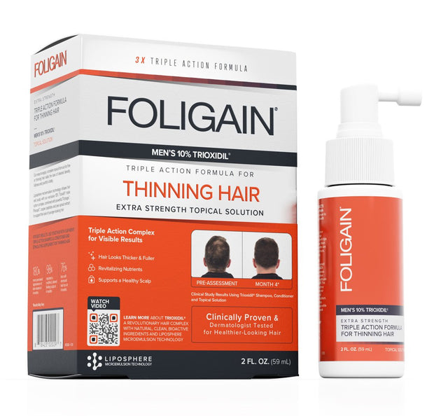 Foligain - Hair Regrowth Treatment For Men with 10% Trioxidil