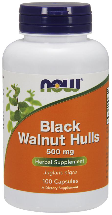Now - Black Walnut Hulls 500 mg 100 Caps