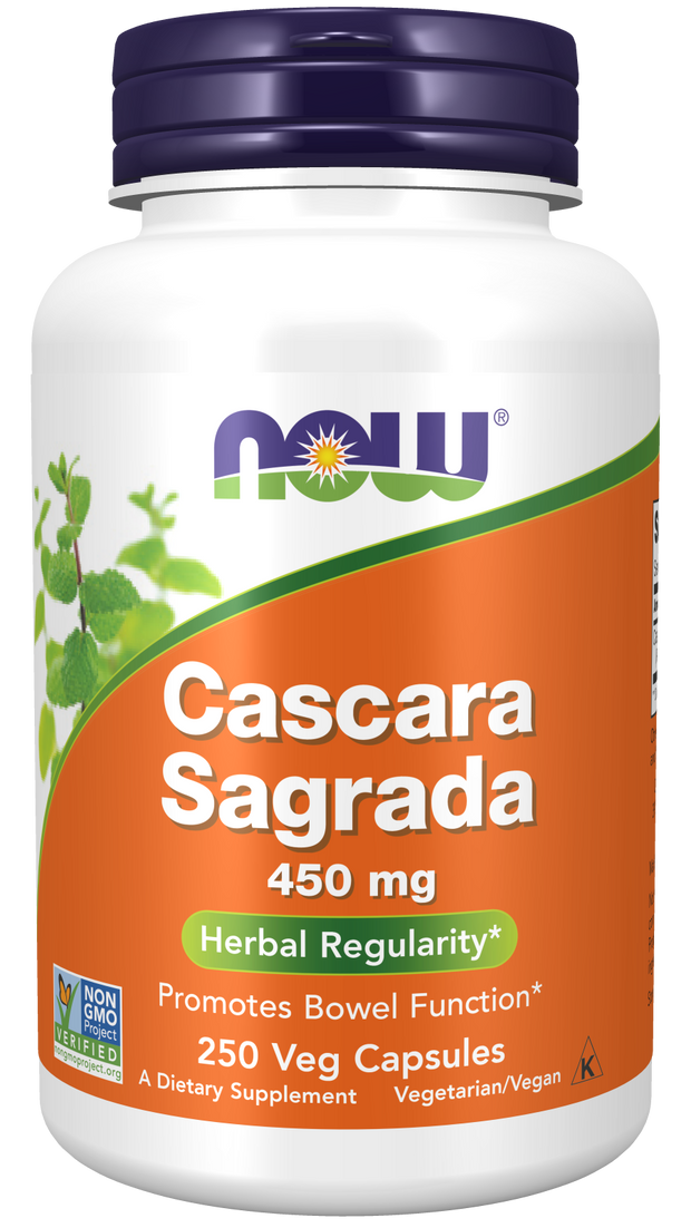 NOW - Cascara Sagrada, 450 mg, 100 Veg Capsules