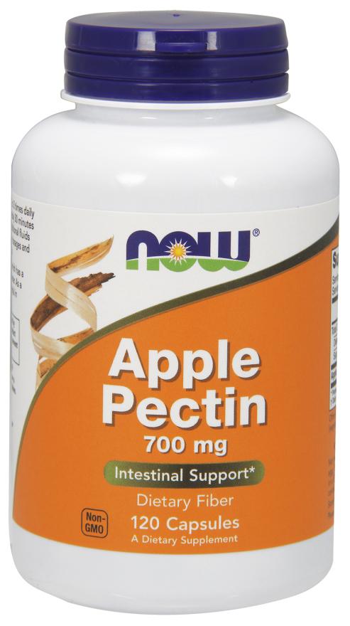 NOW - Apple Pectin 700 mg 120 Caps, Inulin Dietary Fiber