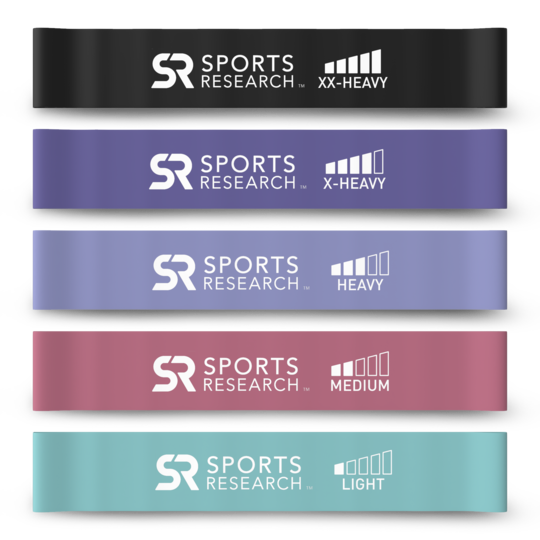 Sports Research - Mini Loop Bands, 5 Colour Variety Pack