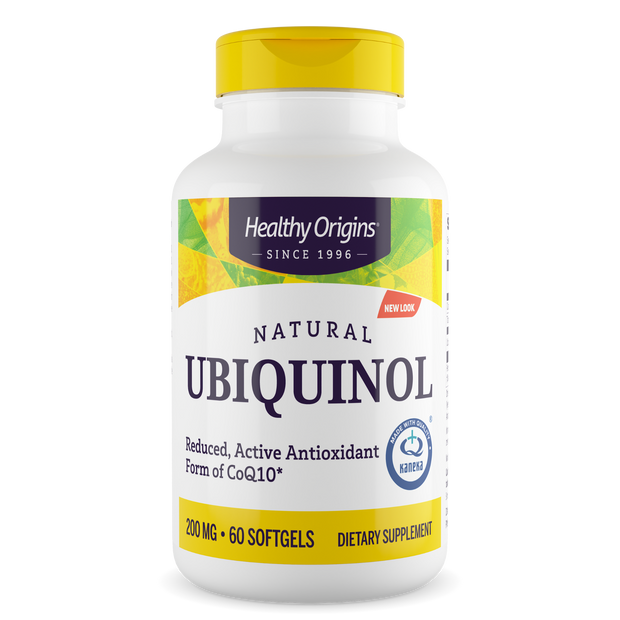Healthy Origins - Ubiquinol, 200mg (Active form of CoQ10)