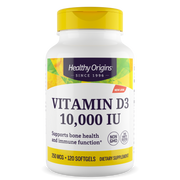 Healthy Origins - Vitamin D3 Gels, 10,000 IU (Lanolin)