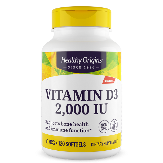 Healthy Origins - Vitamin Dз Gels, 2,000 IU (Lanolin)