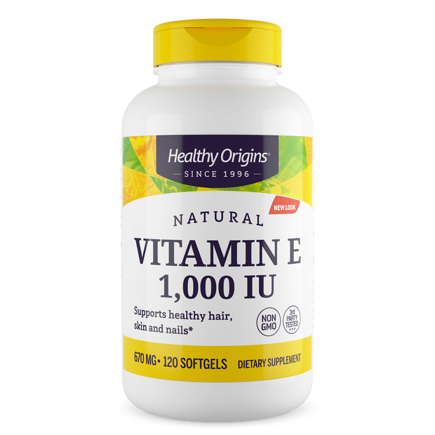 Healthy Origins - Vitamin E, 1000 IU (Natural) Mixed Toco.