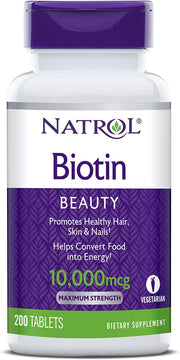 Natrol - Biotin 10,000mcg 200ct Tablets