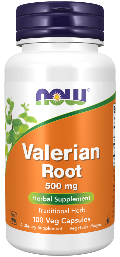 NOW - Valerian Root, 500 mg, 100 Veg Capsules