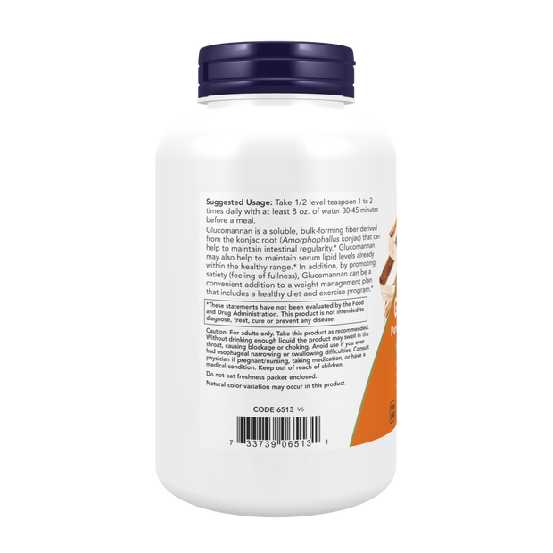 NOW - Glucomannan, Pure Powder, 8 oz (227 g)
