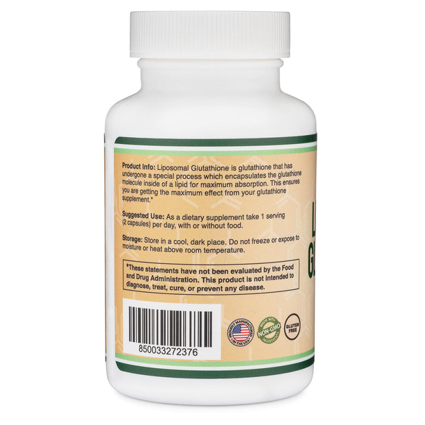 Double Wood - Liposomal Glutathione - 60 x 500 mg capsules