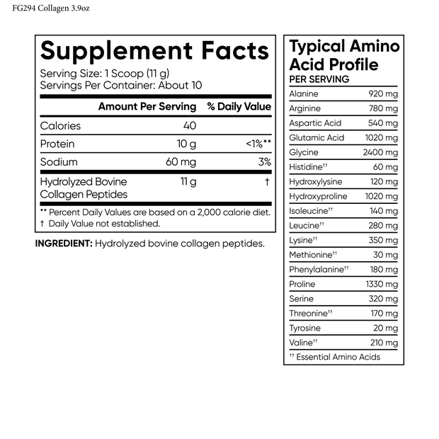 Sports Research -  Collagen Peptides Type I & III, Unflavoured - 2 Sizes