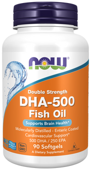 Now - DHA - 500mg, 90 Softgels