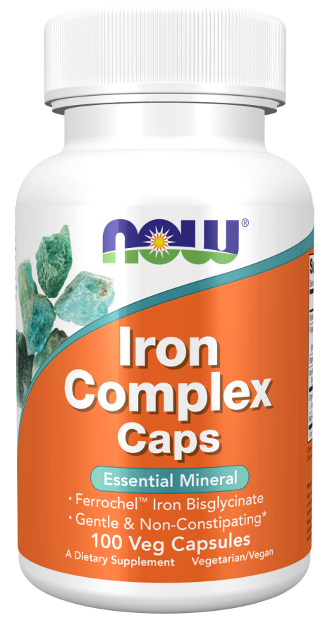 Now - Iron Complex Caps (Glycinate) 100 Vcaps