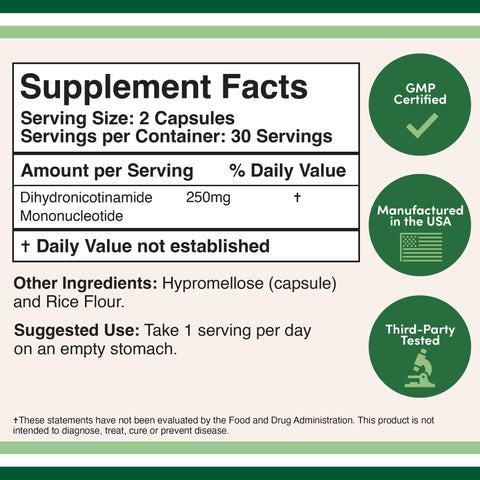 Double Wood - NMNH - 60 x 250 mg capsules