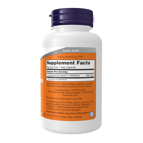 NOW - L-Carnosine, For Healthy Aging, 500mg 100VCaps