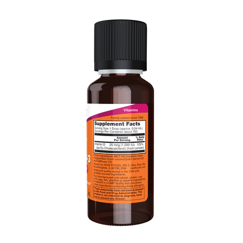 NOW - Vitamin D-3 Liquid, Extra Strength