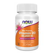 Now - Vitamin D3 50,000IU, Bone & Immune Health, 50 Softgels