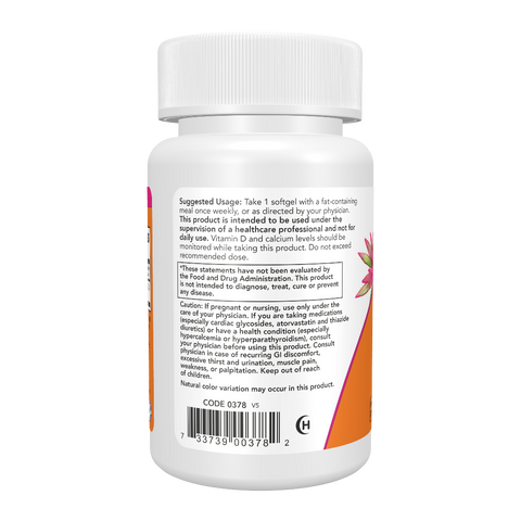 Now - Vitamin D3 50,000IU, Bone & Immune Health, 50 Softgels