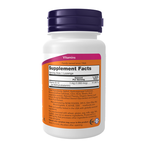 NOW - Methyl B-12 1,000 mcg, 100 Lozenges