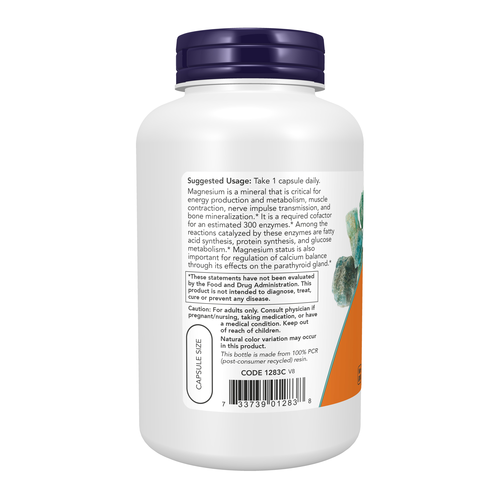 NOW - Magnesium 400 mg, 180 Capsules