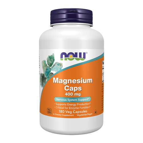 NOW - Magnesium 400 mg, 180 Capsules