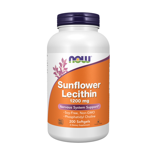 NOW - Sunflower Lecithin 1200 mg 200 Softgels Soy-Free, Non-GMO