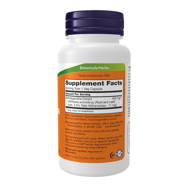 NOW - Ashwagandha, 450 mg, 90 Veggie Caps