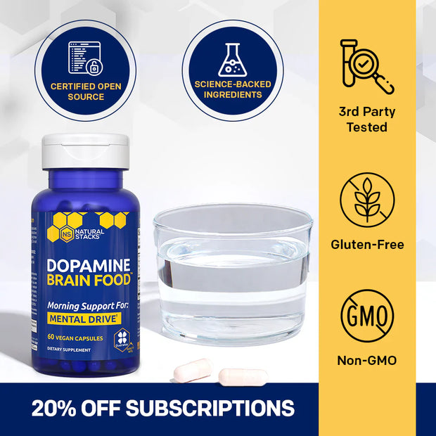Natural Stacks - Dopamine Brain Food™