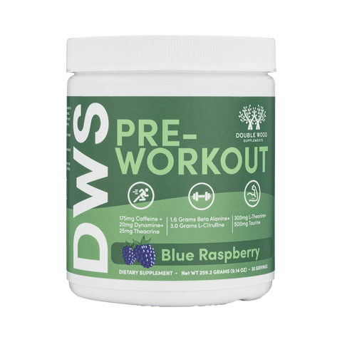 Double Wood - Pre-Workout  -  Blue Raspberry - 259.2 grams / 30 servings