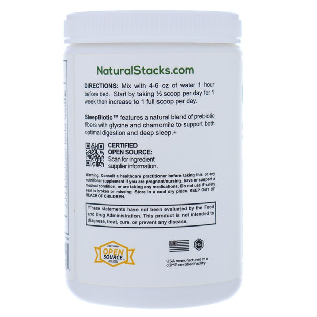 Natural Stacks - SLEEPBIOTIC™ with Sunfiber, Healthy Gut & Deep Sleep, 292g