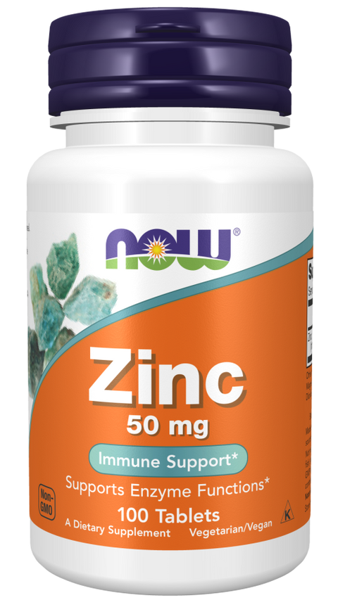 Now- Zinc Gluconate 50mg 100 Tabs