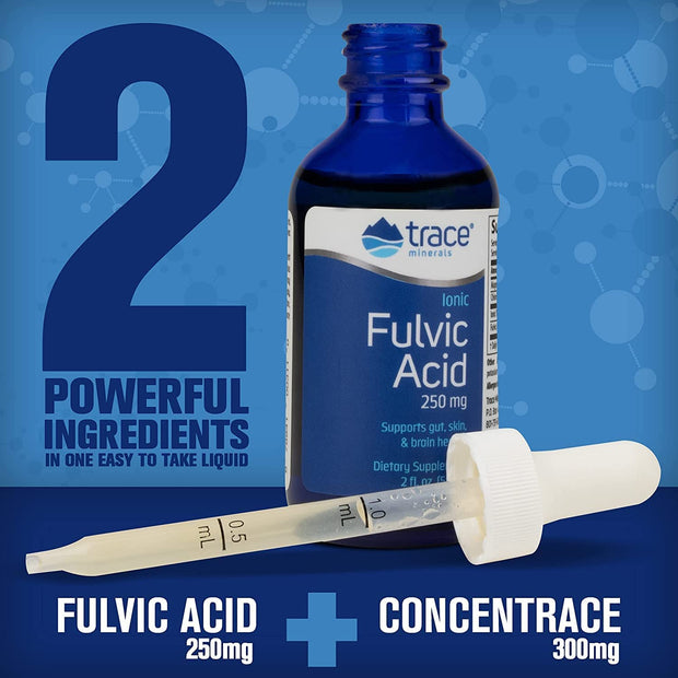 Trace Minerals - Fulvic Acid, Supports Gut, Skin & Gut Health  250mg