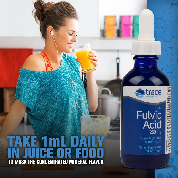 Trace Minerals - Fulvic Acid, Supports Gut, Skin & Gut Health  250mg