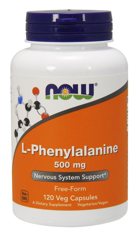 NOW - L-Phenylalanine 500 mg - 120 Veg Caps