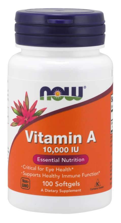 NOW - Vitamin A 10,000 IU, 100 Softgels