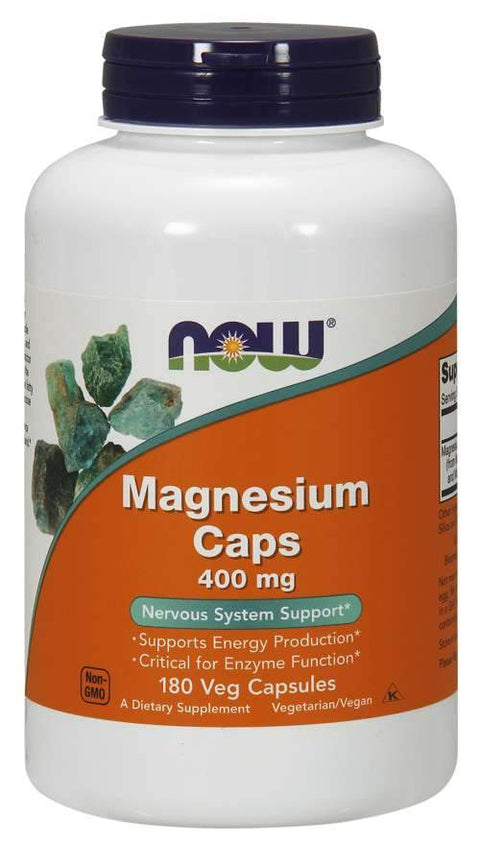 NOW - Magnesium 400 mg, 180 Capsules