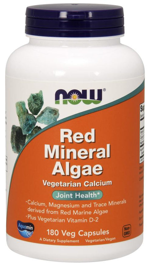 NOW - Red Mineral Algae, 180 VCaps, Joint Health