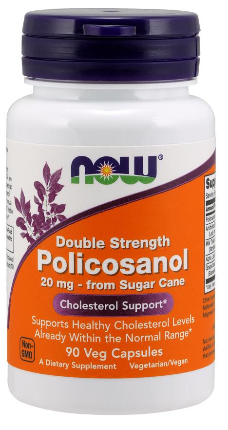 NOW - Policosanol, Double Strength, 90 Veg Caps