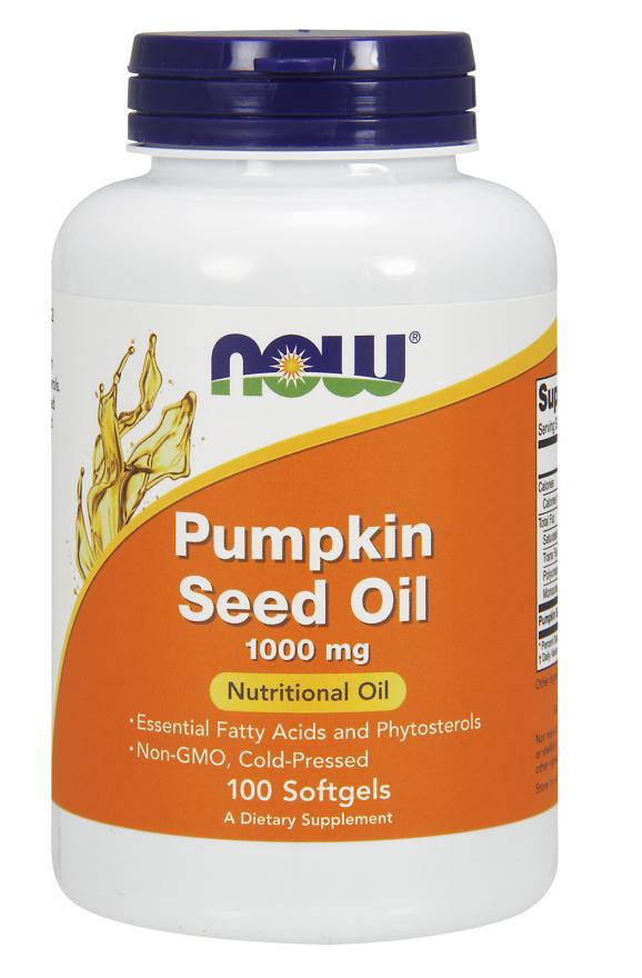 NOW - Pumpkin Seed Oil, 1000 mg, 100 Softgels
