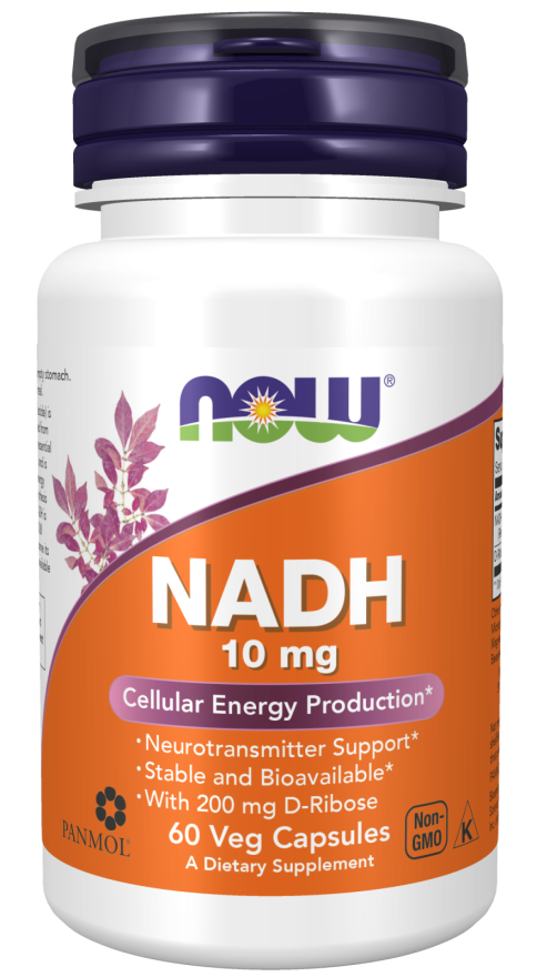 NOW - NADH, 10 mg, 60 Veg Capsules