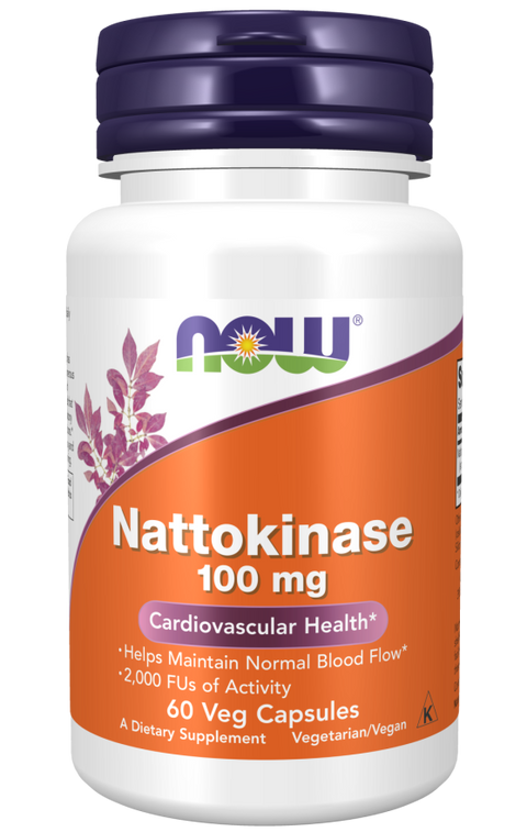 NOW - Nattokinase, 100 mg, 60 Veg Capsules