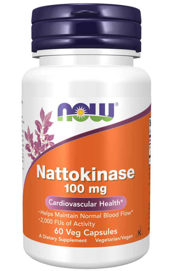 NOW - Nattokinase, 100 mg, 60 Veg Capsules