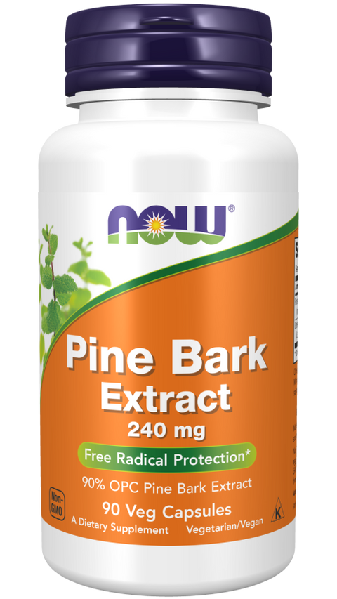 NOW - Pine Bark Extract, 240 mg, 90 Veg Capsules