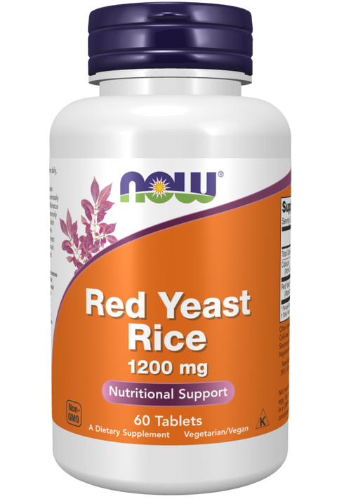 NOW - Red Yeast Rice, 1,200 mg, 60 Tablets