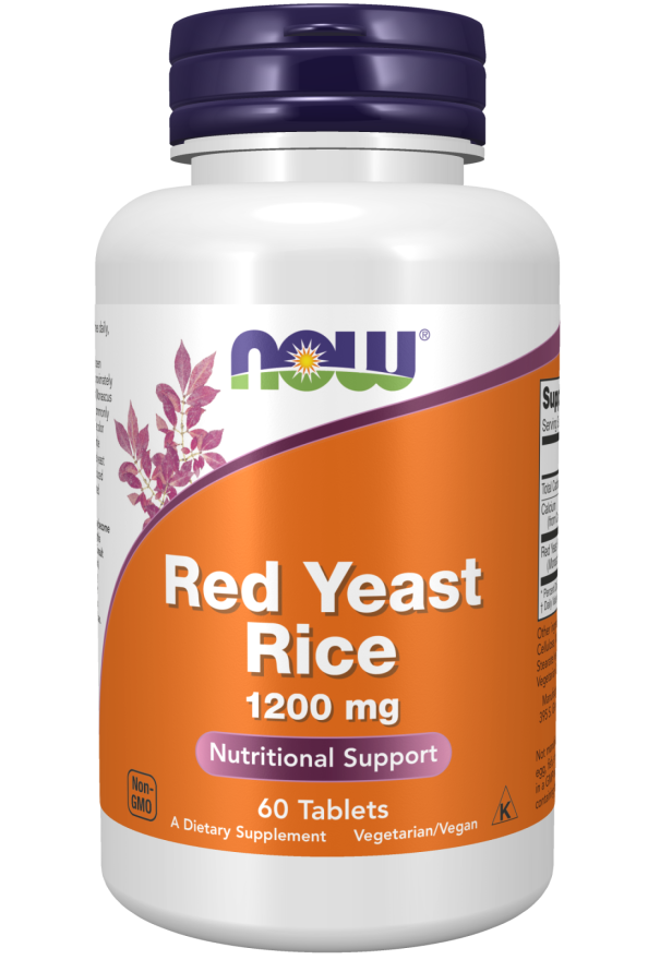 NOW - Red Yeast Rice, 1,200 mg, 60 Tablets