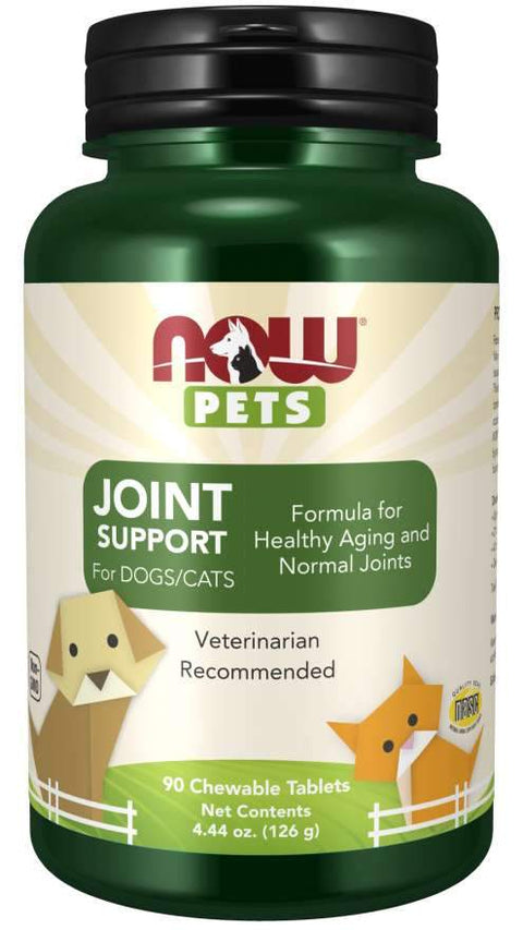 NOW - Joint Support Chewable Tablets for Dogs & Cats - 90 Tabs