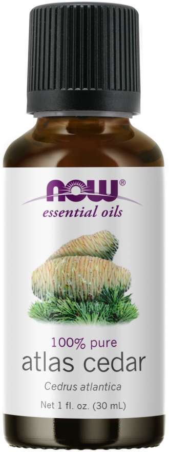 NOW - Essential Oils 100% Pure Atlas Cedar Oil, 1oz 30ml