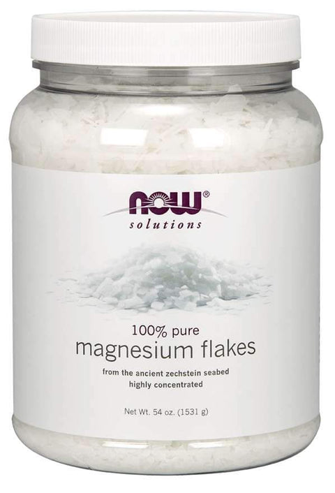 NOW - Magnesium Flakes, 1531g (54 oz).