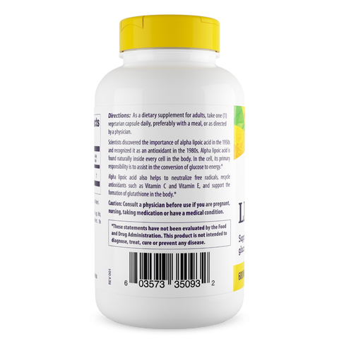 Healthy Origins - Alpha Lipoic Acid, 600mg