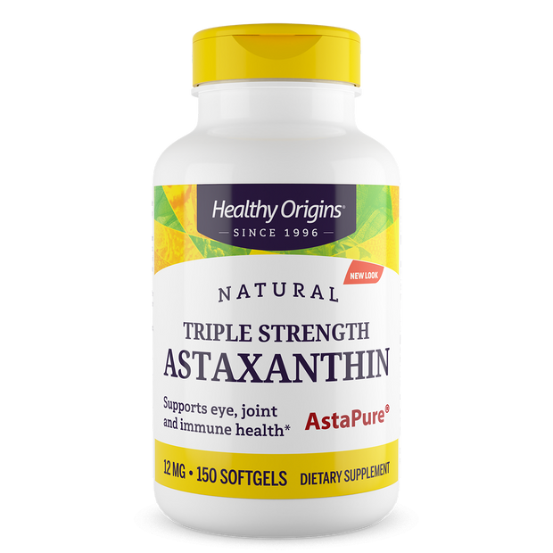 Healthy Origins - Astaxanthin (Complex), Triple Strength, 12mg